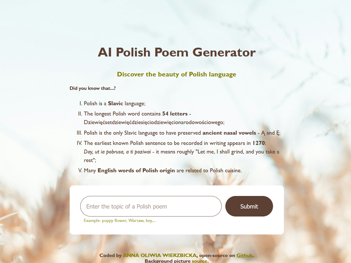 AI Poem Generator